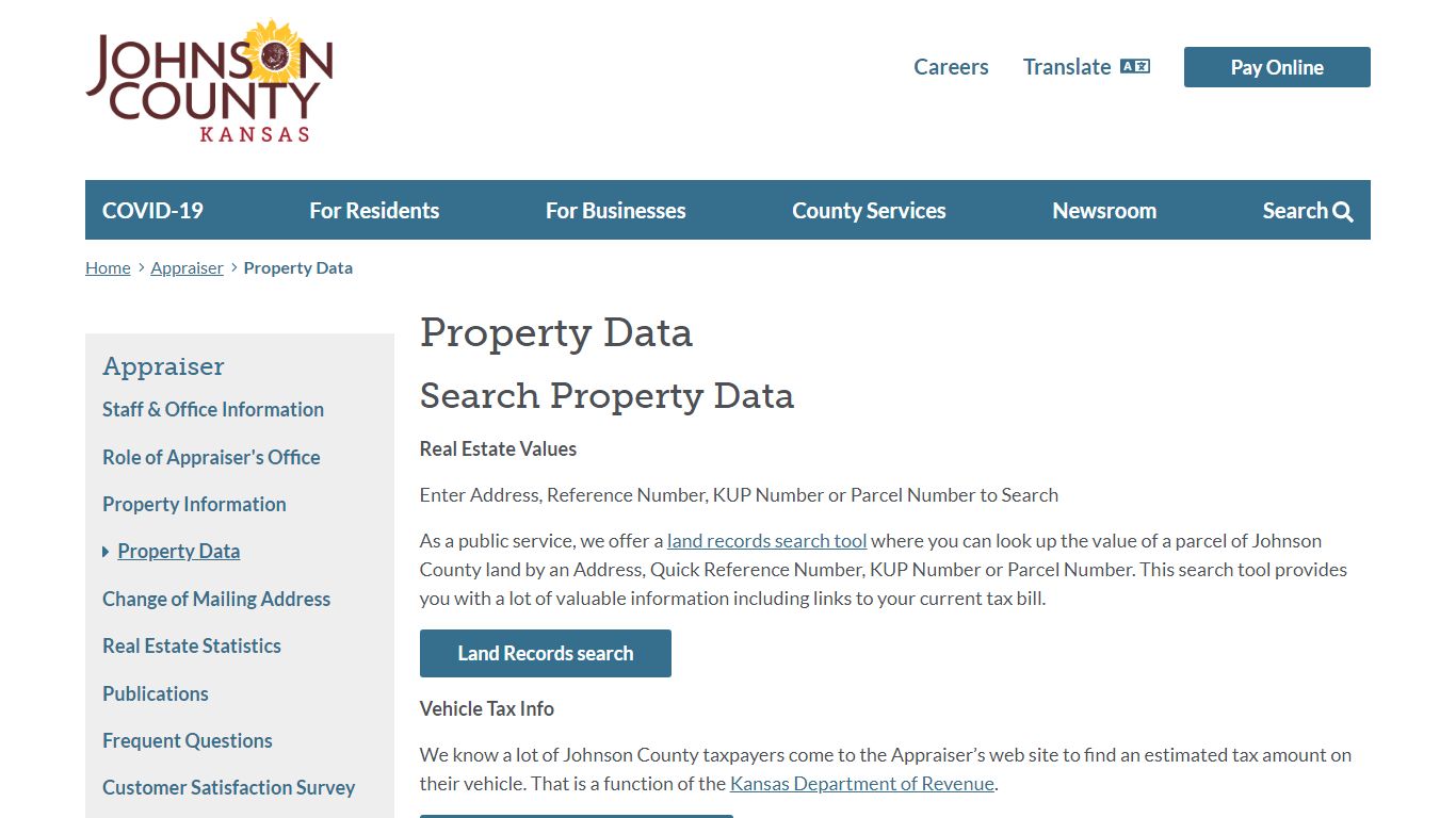 Property Data | Johnson County Kansas